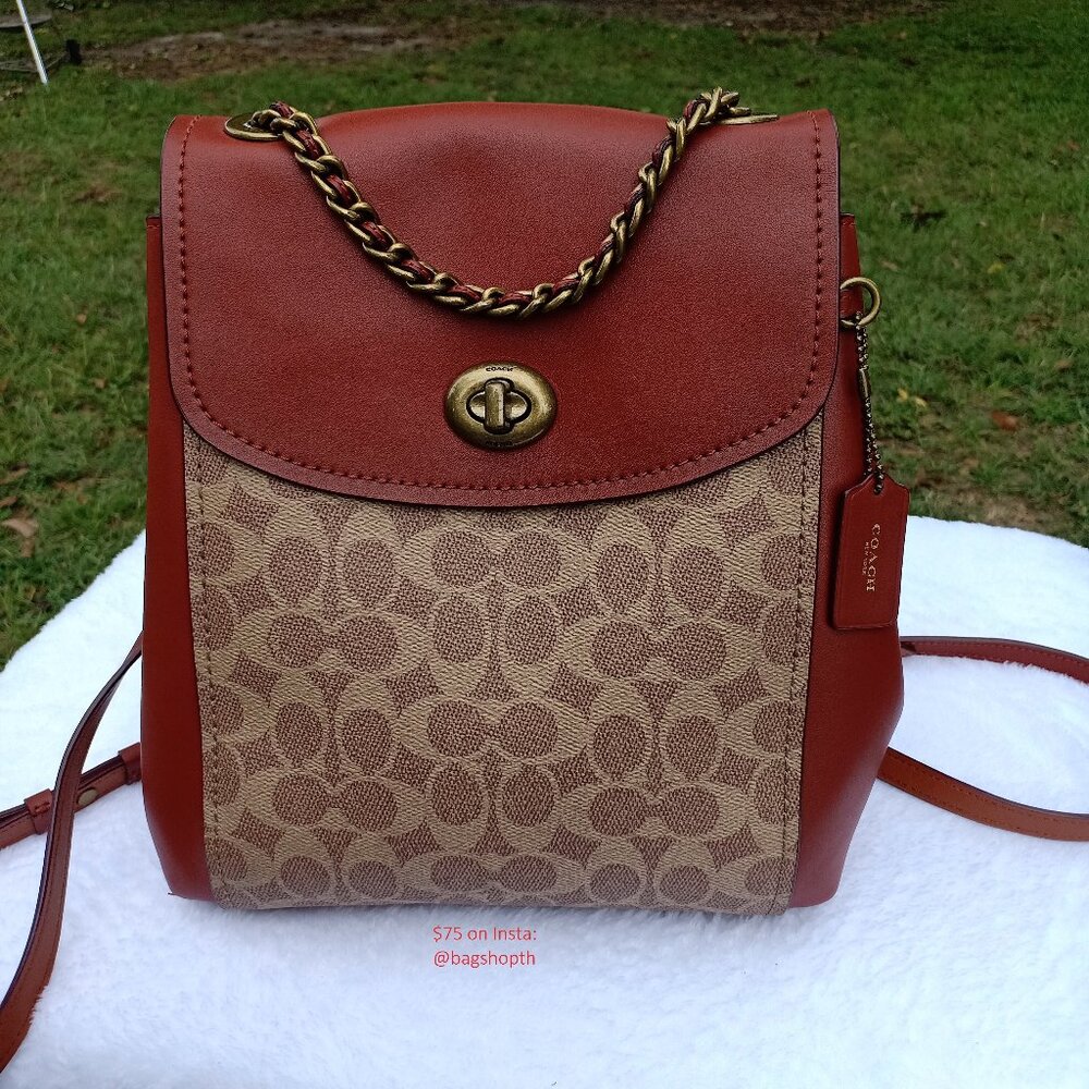 Coach 38585 Parker Convertible Backpack in Signature Canvas - Picture 1 of 15